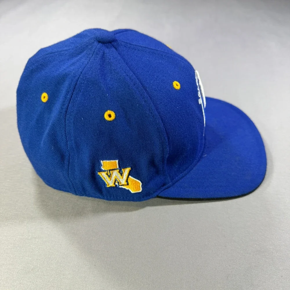 Adidas Golden State Warriors NBA Draft Cap Hat Blue S/M Flexfit Climalite Logo